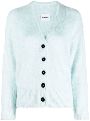 

V-neck brushed cardigan, Jil Sander V-neck brushed cardigan