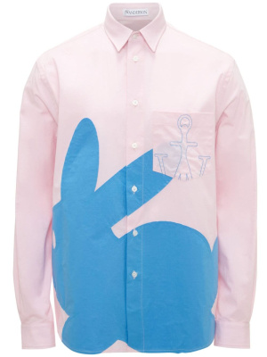 

Bunny-print cotton shirt, JW Anderson Bunny-print cotton shirt