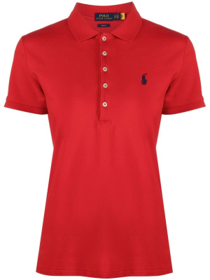 

Julie logo-embroidered polo shirt, Polo Ralph Lauren Julie logo-embroidered polo shirt