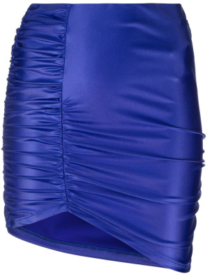 

Ruched asymmetric miniskirt, Heron Preston Ruched asymmetric miniskirt