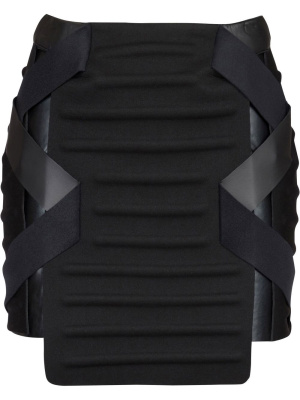 

Panelled ribbed mini skirt, Balmain Panelled ribbed mini skirt