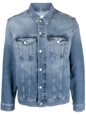 

Spread-collar denim jacket, Calvin Klein Jeans Spread-collar denim jacket