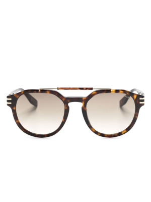 

Tortoiseshell round pilot-frame sunglasses, Marc Jacobs Eyewear Tortoiseshell round pilot-frame sunglasses