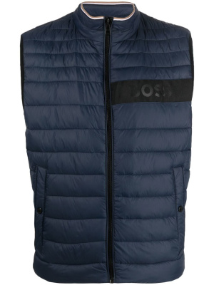 

Quilted logo-print gilet, BOSS Quilted logo-print gilet