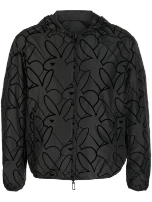 

Rabbit-print hooded jacket, Emporio Armani Rabbit-print hooded jacket