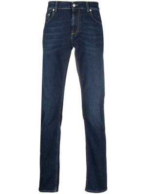 

Mid-rise slim-fit jeans, Alexander McQueen Mid-rise slim-fit jeans