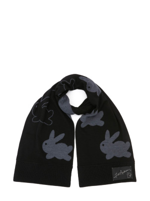 

Patterned-intarsia wool scarf, JW Anderson Patterned-intarsia wool scarf