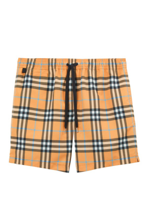 

Check drawcord swim shorts, Burberry Check drawcord swim shorts