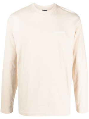 

Logo-print long-sleeve T-shirt, Jacquemus Logo-print long-sleeve T-shirt