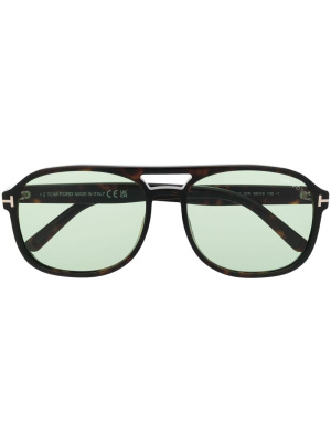 

Tortoiseshell-effect round-frame sunglasses, TOM FORD Eyewear Tortoiseshell-effect round-frame sunglasses