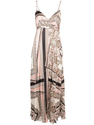 

Paisley-print pleated dress, LIU JO Paisley-print pleated dress