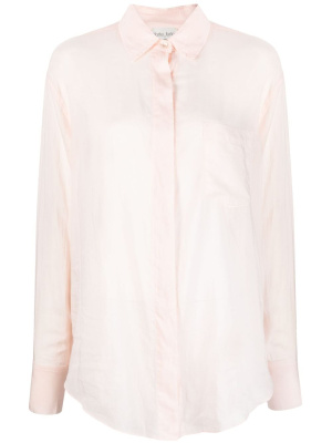 

Semi-sheer cotton-silk blend shirt, Forte Forte Semi-sheer cotton-silk blend shirt
