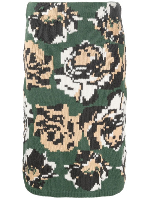 

Intarsia-knit midi skirt, Kenzo Intarsia-knit midi skirt