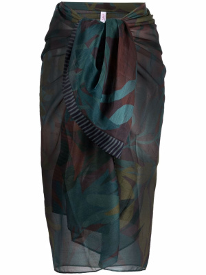 

Floral-pattern skirt, ERES Floral-pattern skirt