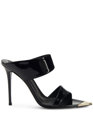

Intriigo Allure 90mm patent-finish mules, Giuseppe Zanotti Intriigo Allure 90mm patent-finish mules