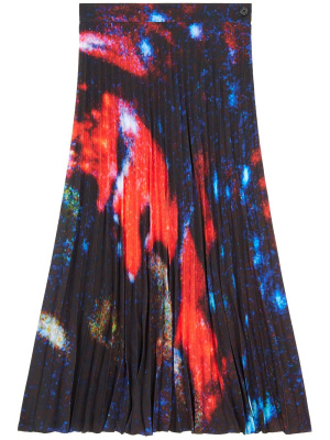 

Abstract-print pleated skirt, MM6 Maison Margiela Abstract-print pleated skirt
