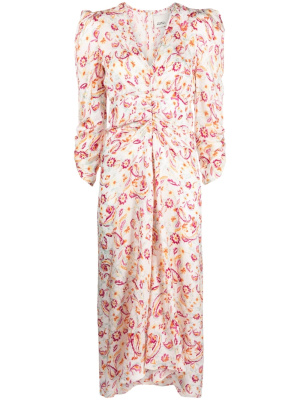 

Flower-print silk-blend midi dress, ISABEL MARANT Flower-print silk-blend midi dress