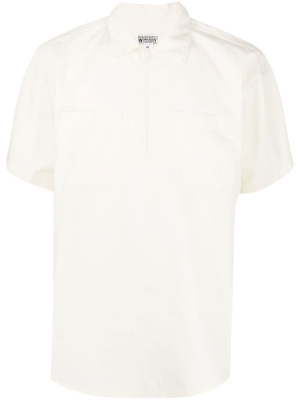 

Half-zip cotton-blend shirt, Engineered Garments Half-zip cotton-blend shirt