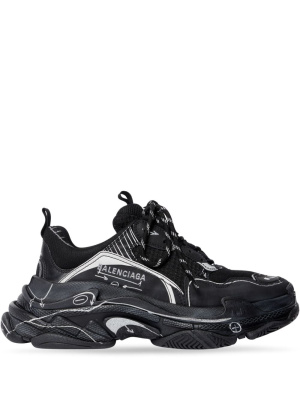 

Triple S sketch-print sneakers, Balenciaga Triple S sketch-print sneakers