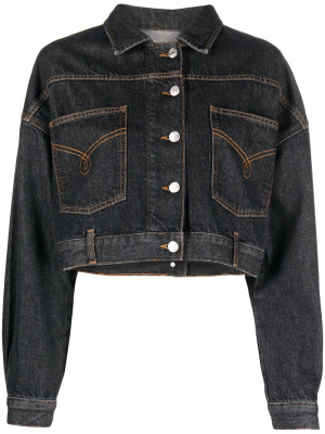 

Cropped denim jacket, MOSCHINO JEANS Cropped denim jacket