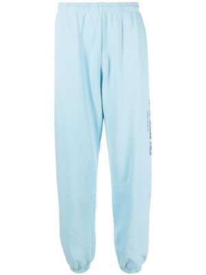 

Logo-print cotton track pants, Sporty & Rich Logo-print cotton track pants