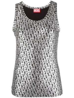 

Monogram-pattern tank top, Diesel Monogram-pattern tank top