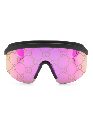 

GG mask oversized sunglasses, Gucci Eyewear GG mask oversized sunglasses
