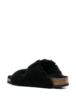 

Arizona Big Buckle shearling slides, Birkenstock Arizona Big Buckle shearling slides