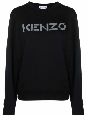 

Logo-print cotton sweatshirt, Kenzo Logo-print cotton sweatshirt