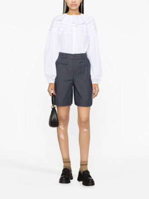 

Ruffled-collar long-sleeved cotton shirt, Kenzo Ruffled-collar long-sleeved cotton shirt