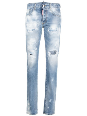 

Distressed-effect straight-leg jeans, Dsquared2 Distressed-effect straight-leg jeans