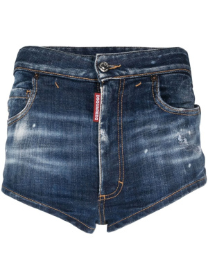 

Logo-patch denim shorts, Dsquared2 Logo-patch denim shorts