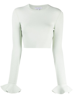 

Ruffle-detail cropped top, JW Anderson Ruffle-detail cropped top