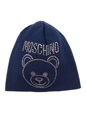 

Teddy Bear rhinestone beanie, Moschino Teddy Bear rhinestone beanie