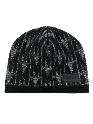 

Logo-patch beanie, Moschino Logo-patch beanie