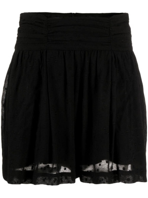 

Polka dot-embroidered wide-leg shorts, IRO Polka dot-embroidered wide-leg shorts