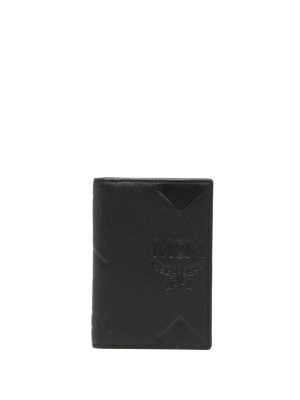 

Logo-stamp leather wallet, MCM Logo-stamp leather wallet