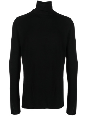 

Contrast-stitching high-neck T-shirt, Thom Krom Contrast-stitching high-neck T-shirt