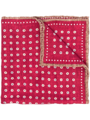 

Geometric-print pocket-square, Brunello Cucinelli Geometric-print pocket-square