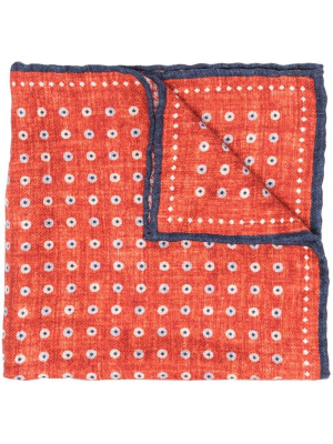 

Geometric-print pocket-square, Brunello Cucinelli Geometric-print pocket-square