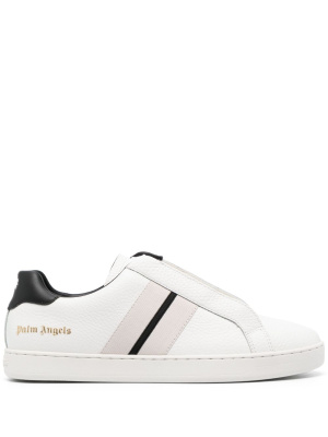 

Logo-print leather sneakers, Palm Angels Logo-print leather sneakers