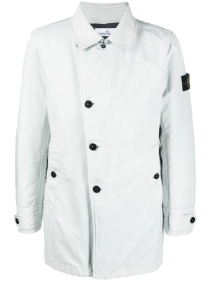

Off-centre button-fastening coat, Stone Island Off-centre button-fastening coat