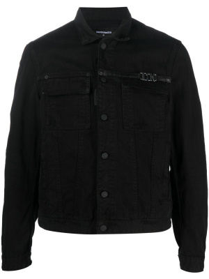 

Logo-plaque denim jacket, Dsquared2 Logo-plaque denim jacket