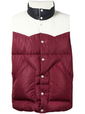 

Colour-block padded down gilet, Undercover Colour-block padded down gilet