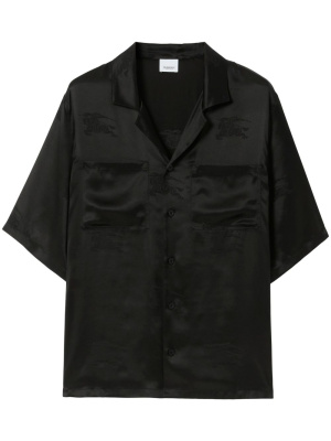

Equestrian Knight-motif silk shirt, Burberry Equestrian Knight-motif silk shirt