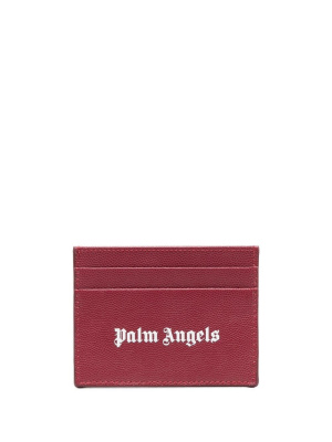 

Gothic logo-print cardholder, Palm Angels Gothic logo-print cardholder