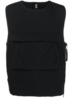 

Oversize-pocket padded vest, Thom Krom Oversize-pocket padded vest