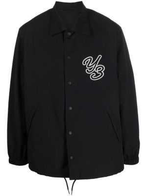 

Logo-embroidered shirt jacket, Y-3 Logo-embroidered shirt jacket