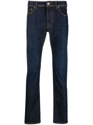 

Logo-patch straight-leg jeans, Jacob Cohën Logo-patch straight-leg jeans