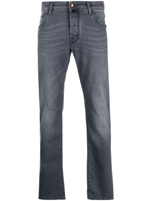 

Logo-patch straight-leg jeans, Jacob Cohën Logo-patch straight-leg jeans